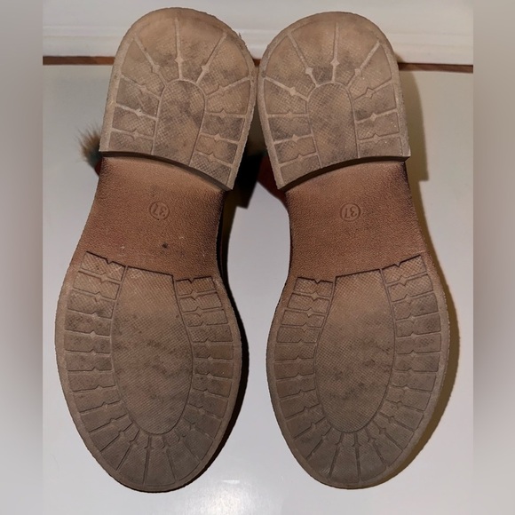 Elegant Brown Ankle Boots with Fur Trim - Picture 7 of 9